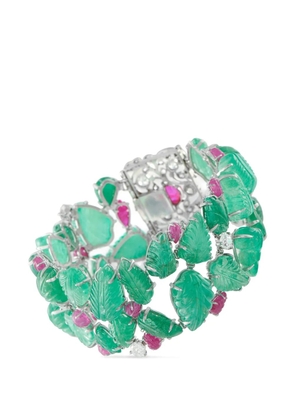 LB Exclusive diamond and ruby bracelet - Silver