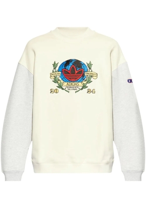 adidas embroidered-logo sweatshirt - White