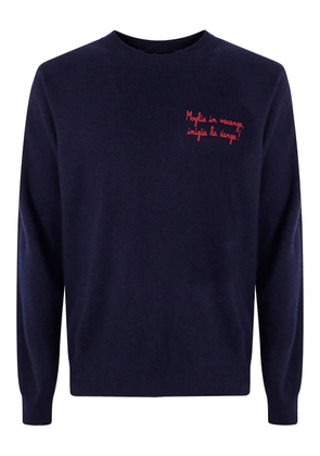 MC2 Saint Barth embroidered wool sweater - Blue