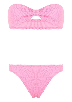Hunza G Jean crinkle bikini set - Pink