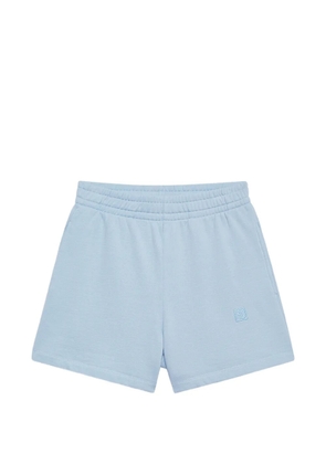 ANINE BING framed monogram kam shorts - Blue