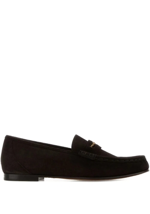 Chloé chain-embellished loafers - Brown