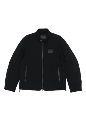 Emporio Armani logo-patch jacket - Black