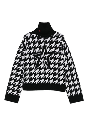 Perfect Moment houndstooth-pattern sweater - Black