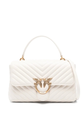 PINKO Love One quilted shoulder bag - Neutrals