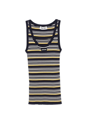 Miu Miu sleeveless tank top - Blue