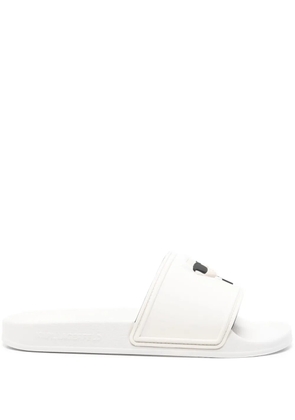 Karl Lagerfeld logo slides - White