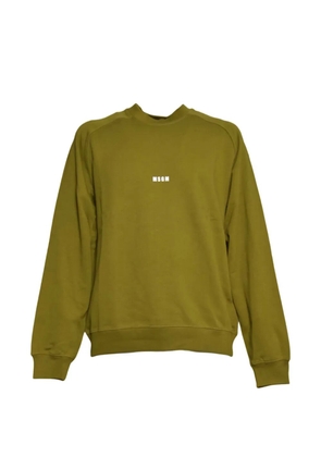 MSGM logo crew-neck sweatshirt - Green