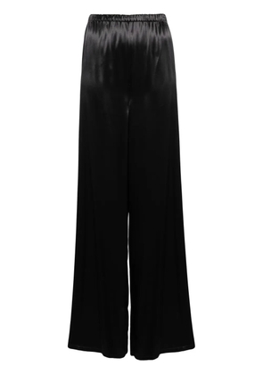 Ferragamo wide-leg satin trousers - Black