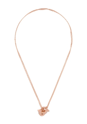 Ferragamo Double Gancini pendant necklace - Brown