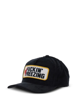 DSQUARED2 Souvenir From Canada corduroy patch baseball cap - Black