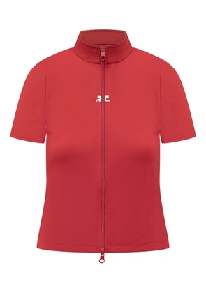 Courrèges zipped interlock top - Red