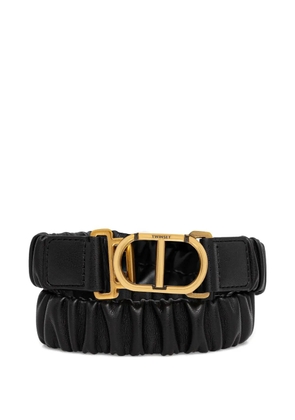 TWINSET gathered buckle belt - Black