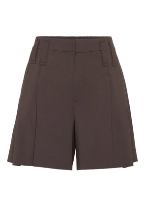 Brunello Cucinelli pleated shorts - Brown