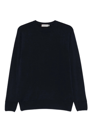 Canali crew-neck wool sweater - Blue