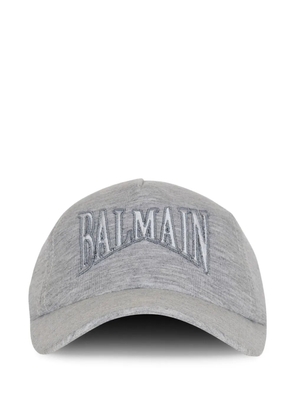 Balmain embroidered baseball cap - Grey