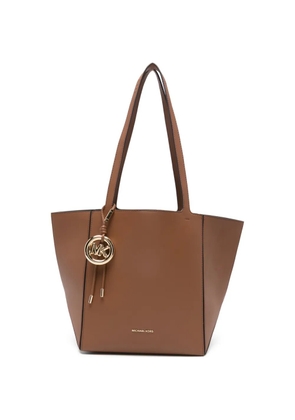 Michael Michael Kors Jordi logo-pendant tote bag - Brown