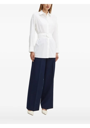 Liviana Conti belted shirt top - White
