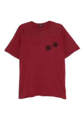 Willy Chavarria rose-print T-shirt - Red