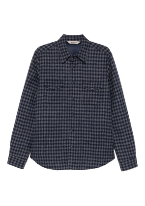 ASPESI Doppia check-pattern overshirt - Blue