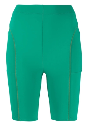 Jacquemus contrasting pipe-trim shorts - Green