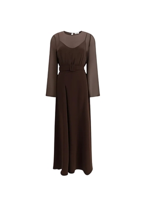 P.A.R.O.S.H. belted dress - Brown