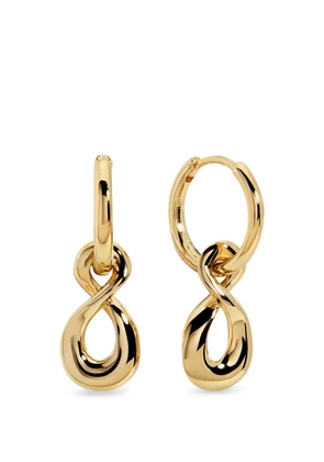 Monica Vinader Infinity huggie earrings - Gold