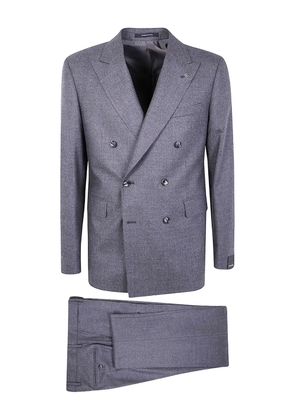 Tagliatore double-breasted wool suit - Grey
