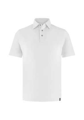 Boggi Milano branded-button short-sleeve polo shirt - White