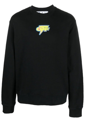Off-White Arrows-print cotton sweatshirt - Black