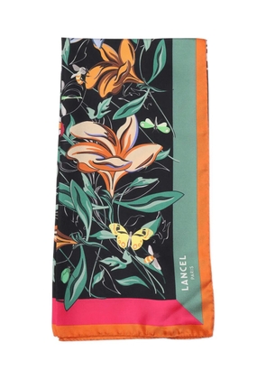 Lancel floral-print scarf - Black