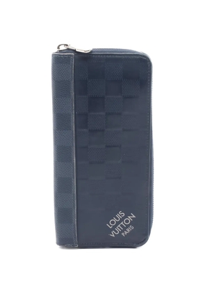 Louis Vuitton Pre-Owned 2021 Damier Infini zip wallet - Blue