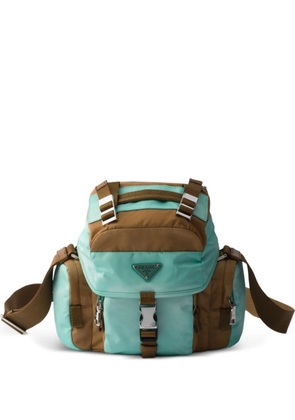 Prada padded buckle flap shoulder bag - Brown