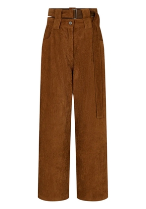 TOMBOY corduroy press-creased trousers - Brown