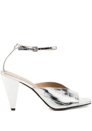 Michael Kors 90mm Electra sandals - Silver
