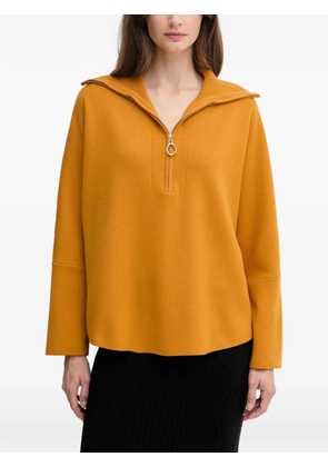 Joseph Ribkoff zip-collar sweater - Orange