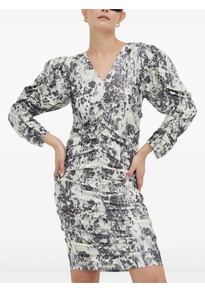 Day Birger Et Mikkelsen ruched long-sleeve dress - White