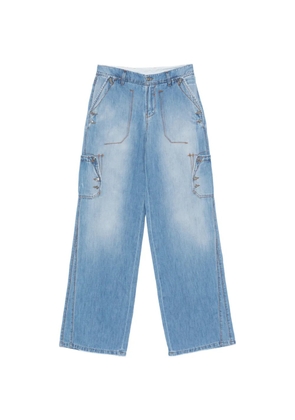 Ermanno Scervino pocket denim trousers - Blue