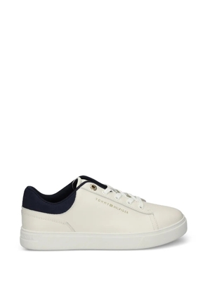 Tommy Hilfiger lace-up leather sneakers - Neutrals
