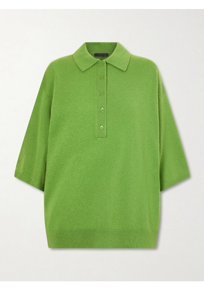 Tibi - Wool And Cashmere-blend Polo Shirt - Green - xx small,x small,small,medium,large,x large
