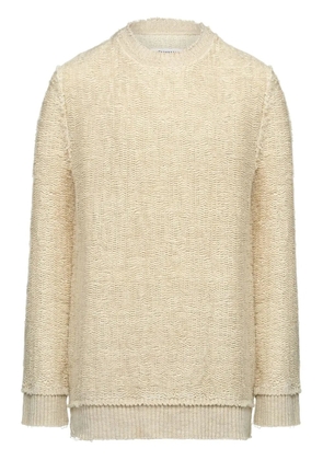 Maison Margiela woven-knit crew-neck jumper - Neutrals