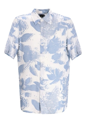 Armani Exchange floral-print shirt - Blue