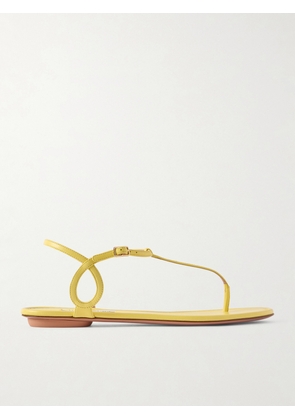Aquazzura - Almost Bare Leather Sandals - Yellow - IT35,IT36,IT36.5,IT37,IT37.5,IT38,IT38.5,IT39,IT39.5,IT40,IT40.5,IT41,IT41.5,IT42