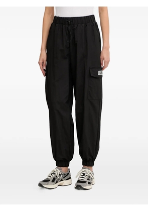 Ea7 Emporio Armani logo-patch track pants - Black