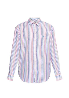 ETRO striped logo shirt - White