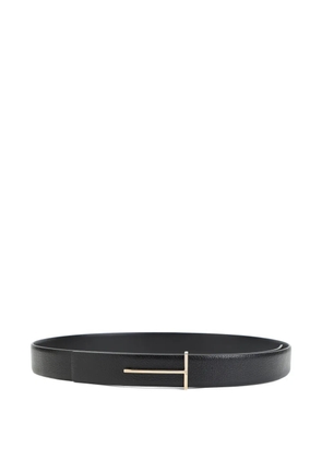 TOM FORD t buckle leather belt - Black
