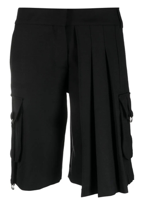 Off-White pleated cargo shorts - Black