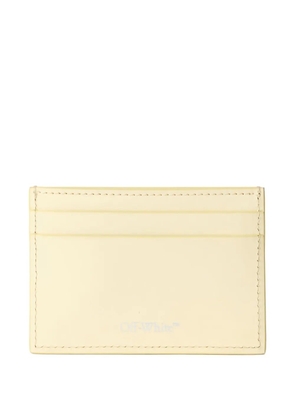 Off-White arrow jitney quote card case - Yellow