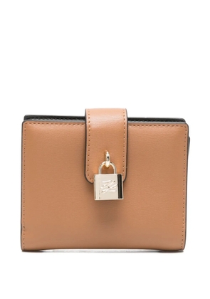 Karl Lagerfeld padlock-detailing wallet - Brown
