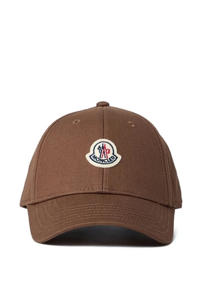 Moncler logo-patch baseball cap - Brown